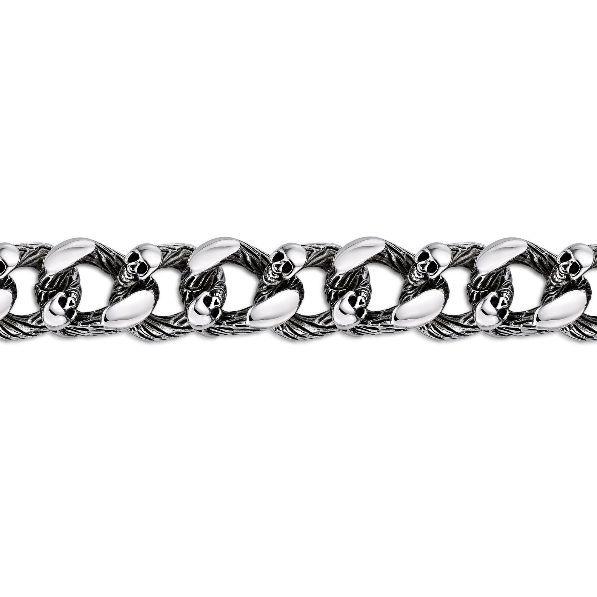 Chunky Skull Chain Bracelet