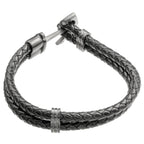 Anchor Leather Bracelet