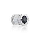 Hexagon Cubic Zirconia Stud Earrings