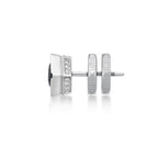 Hexagon Cubic Zirconia Stud Earrings