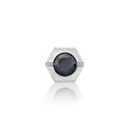Hexagon Cubic Zirconia Stud Earrings
