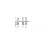 Hexagon Cubic Zirconia Stud Earrings