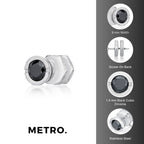 Round Cubic Zirconia Stud Earrings