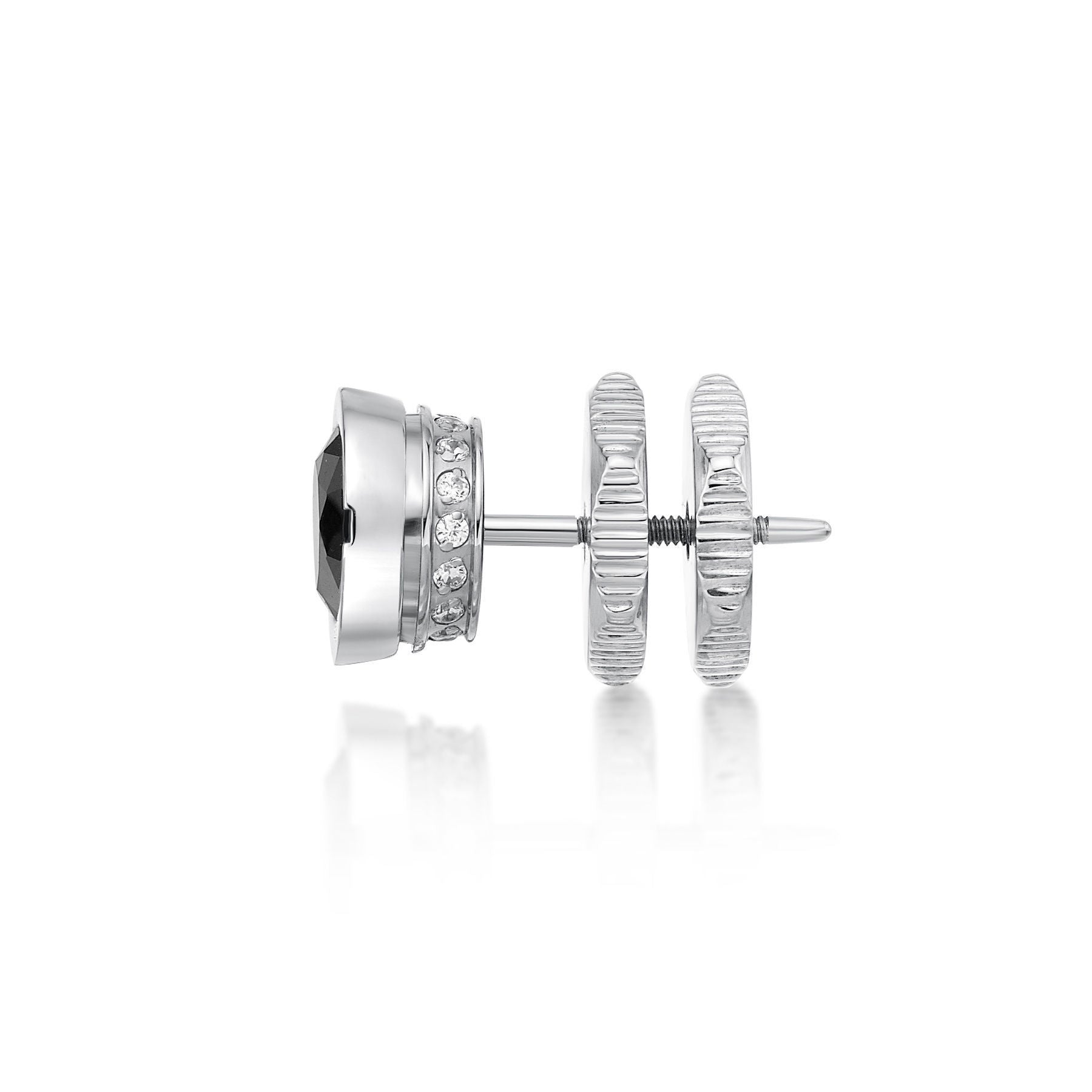 Round Cubic Zirconia Stud Earrings