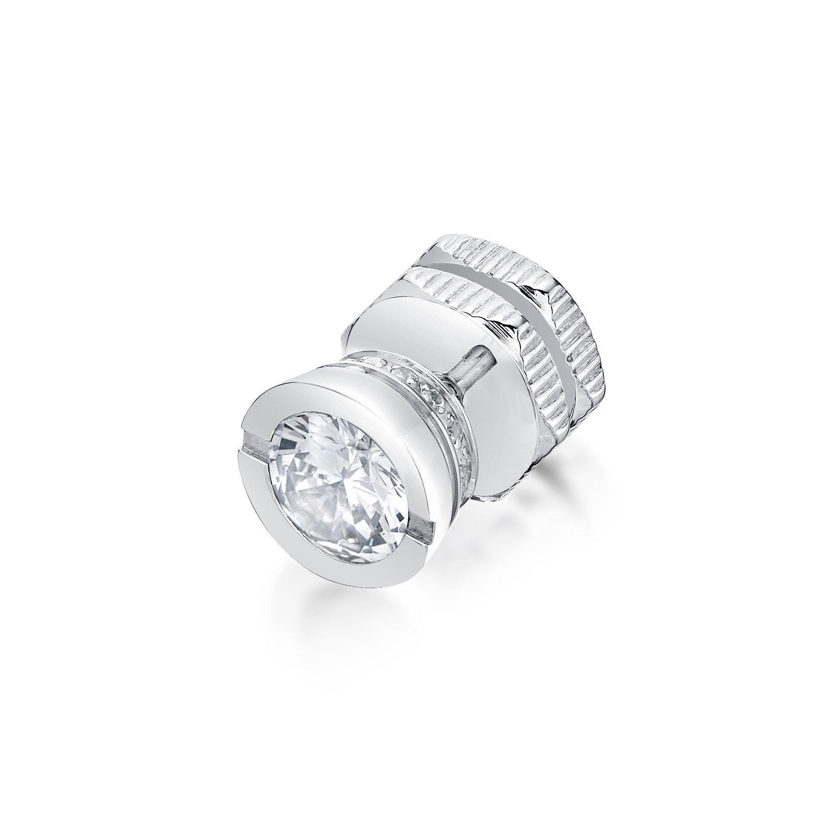 Round Cubic Zirconia Stud Earrings