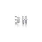 Round Cubic Zirconia Stud Earrings