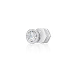 Round Cubic Zirconia Stud Earrings