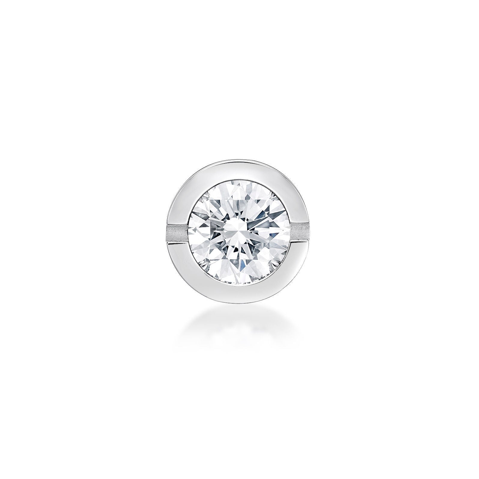 Round Cubic Zirconia Stud Earrings