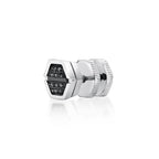 Hexagon Diamond Stud Earrings
