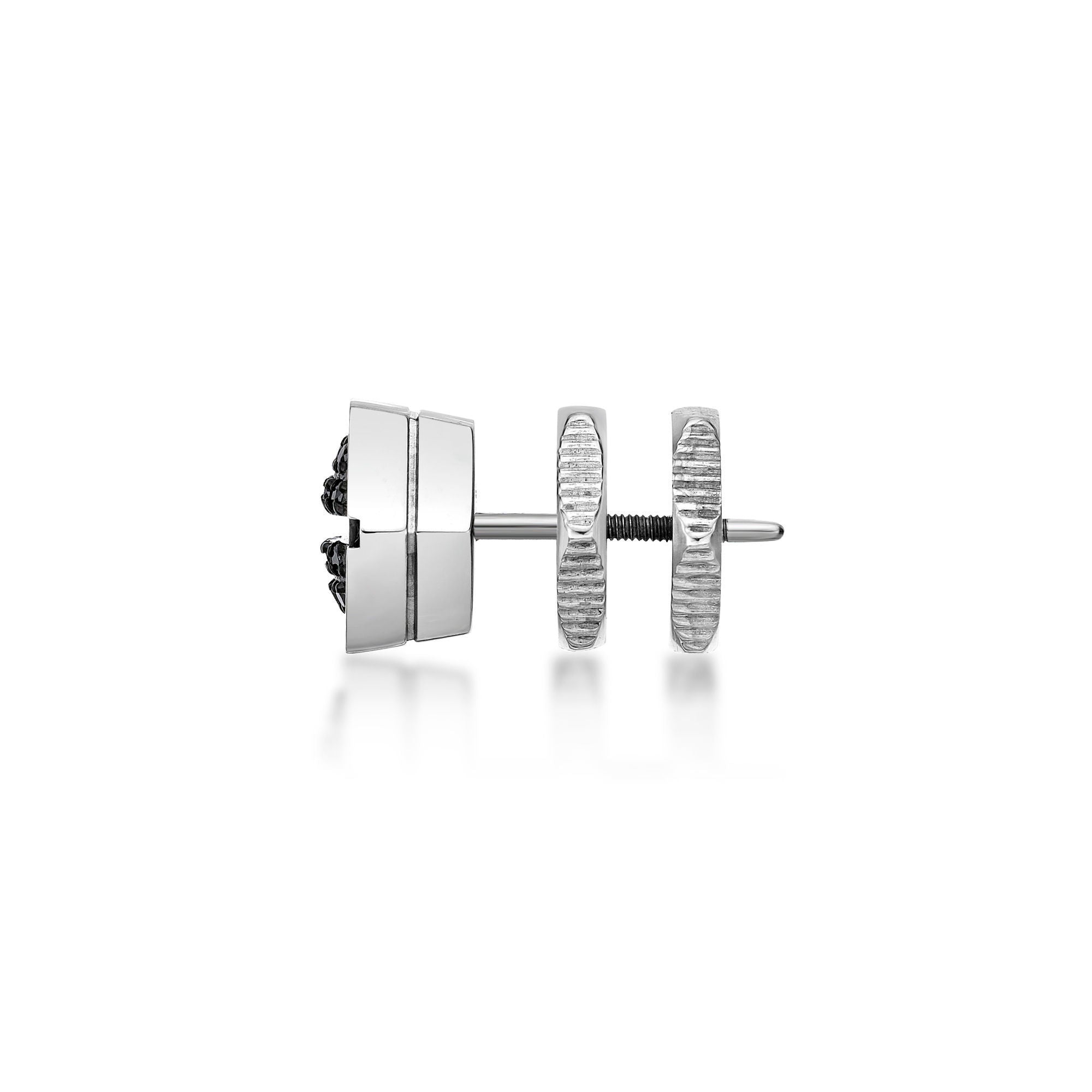 Hexagon Diamond Stud Earrings