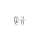 Hexagon Diamond Stud Earrings