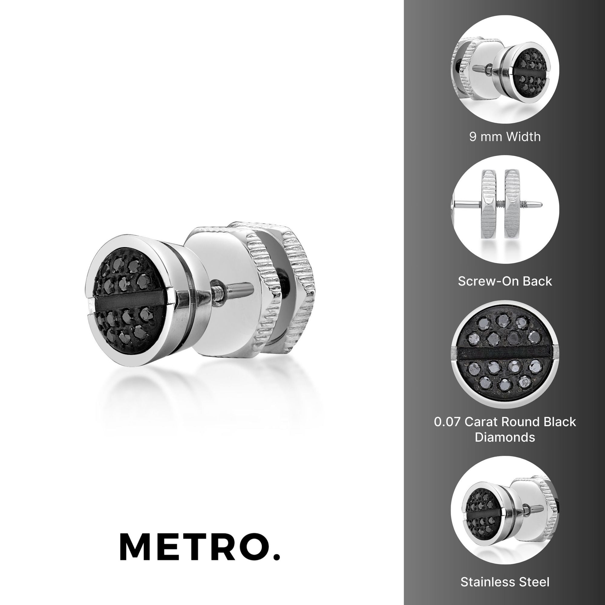 Round Diamond Stud Earrings