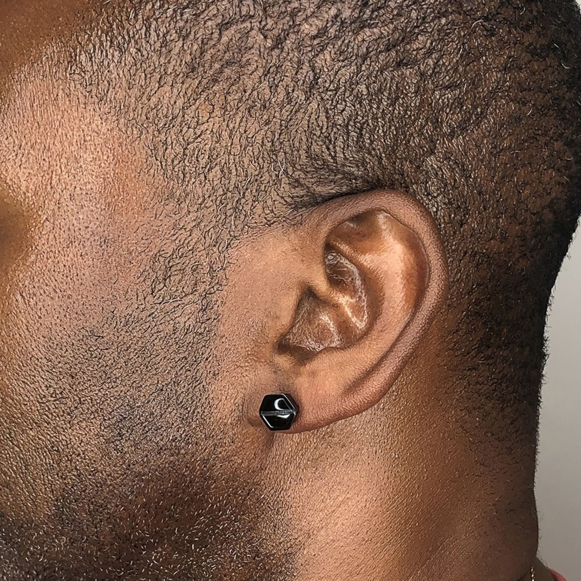 Hexagon Stud Earrings