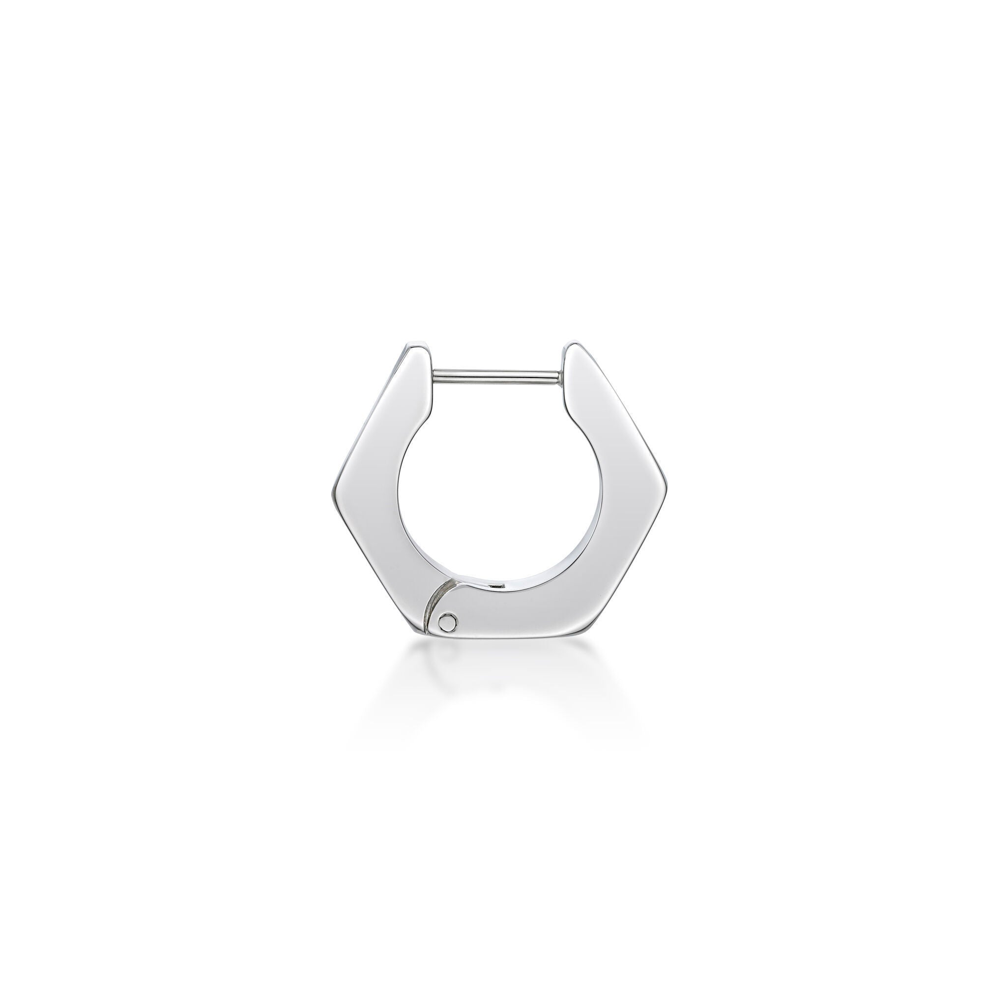 Hexagon Hoop Earrings