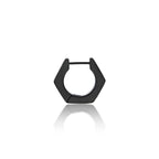 Hexagon Hoop Earrings