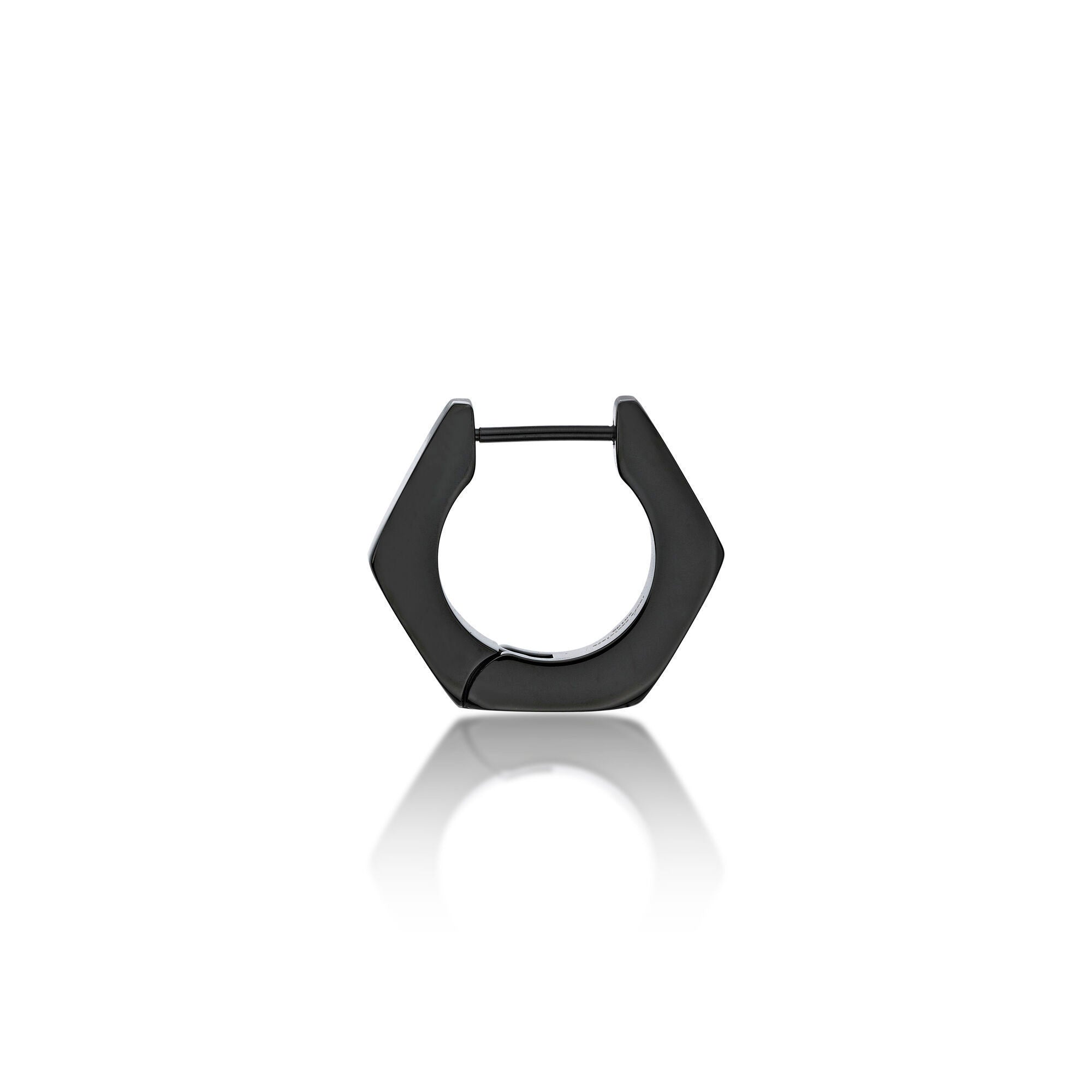Hexagon Hoop Earrings