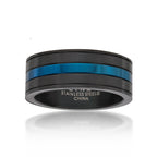 Blue Stripe Ring
