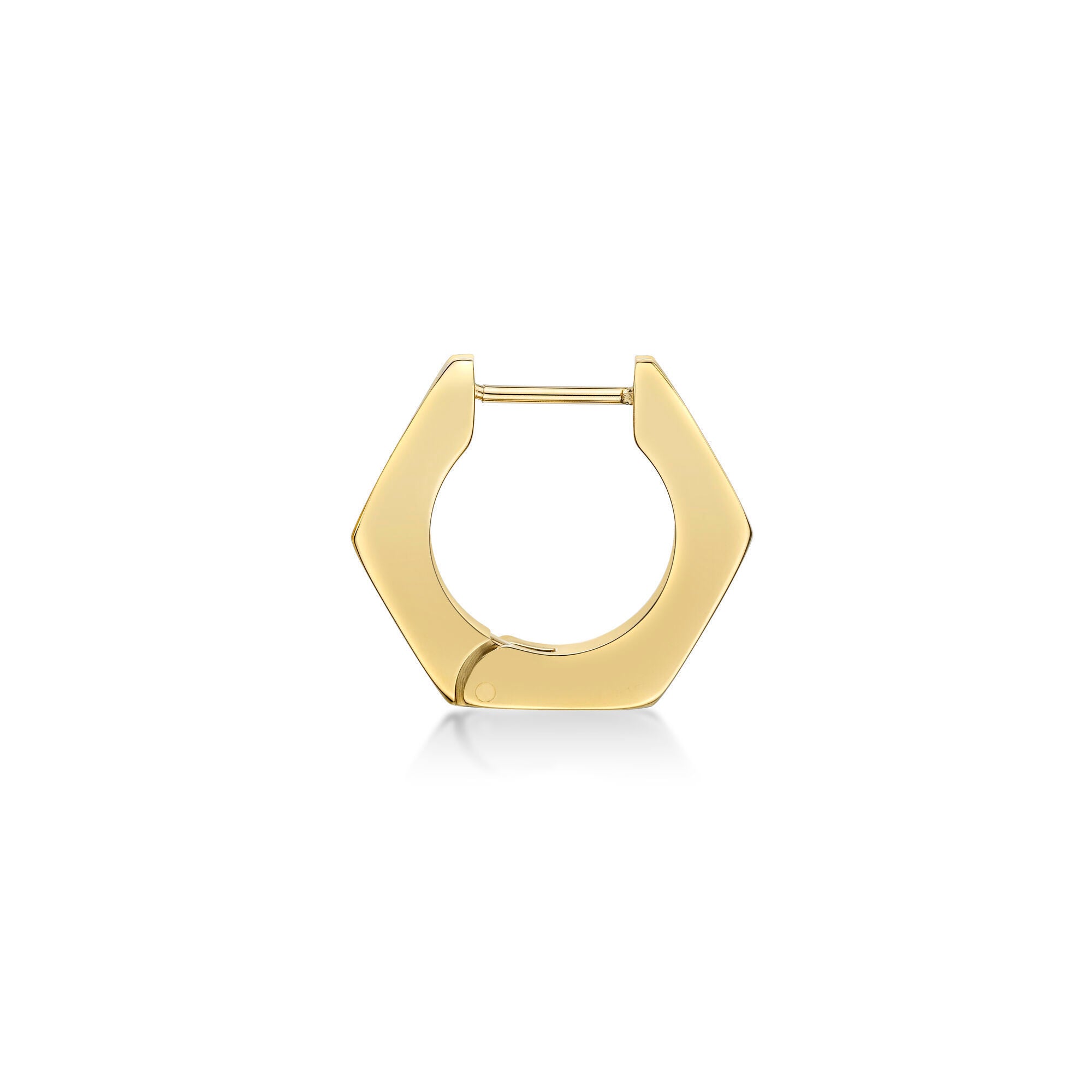 Hexagon Hoop Earrings