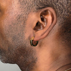 Hexagon Hoop Earrings