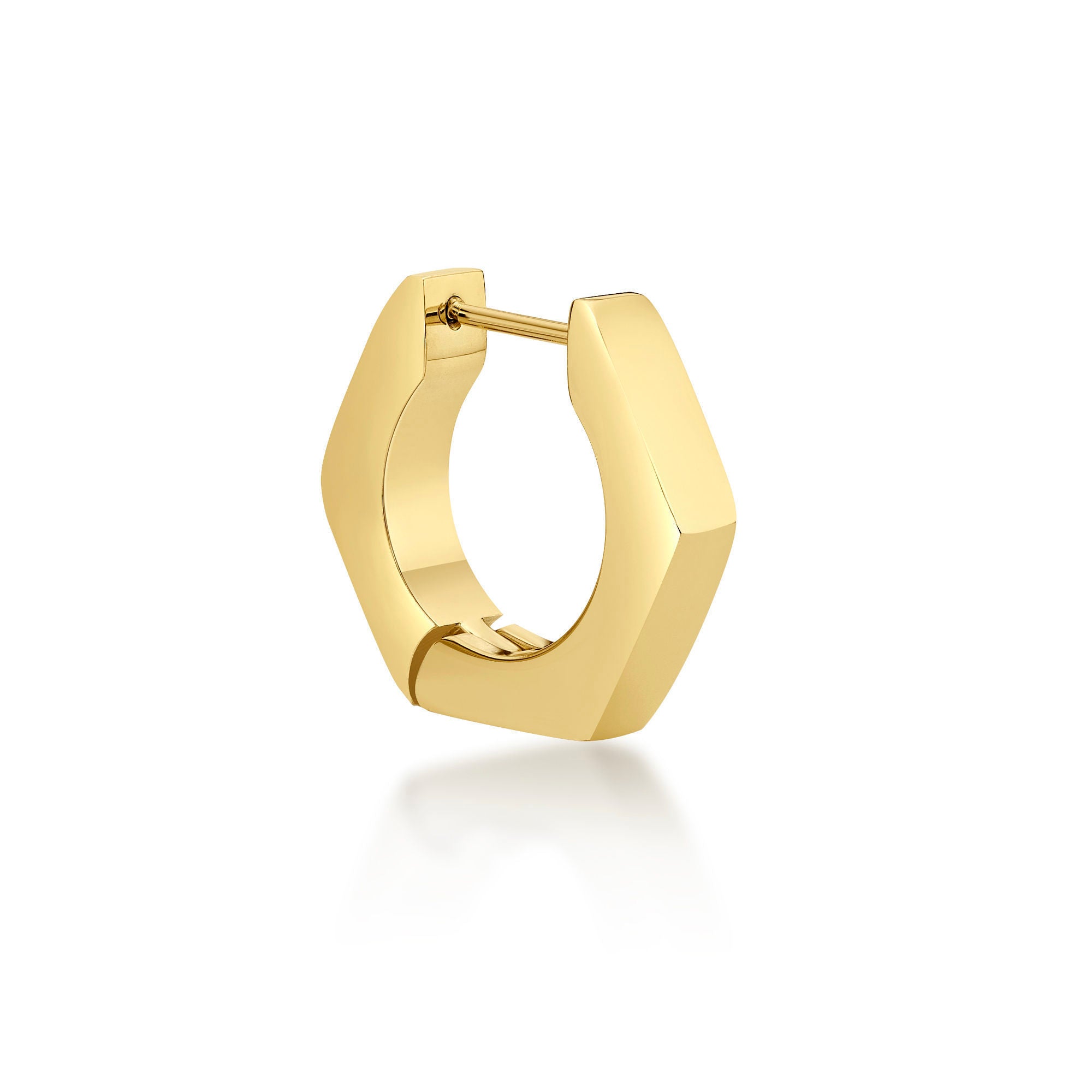 Hexagon Hoop Earrings