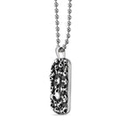Skull Dog Tag Pendant