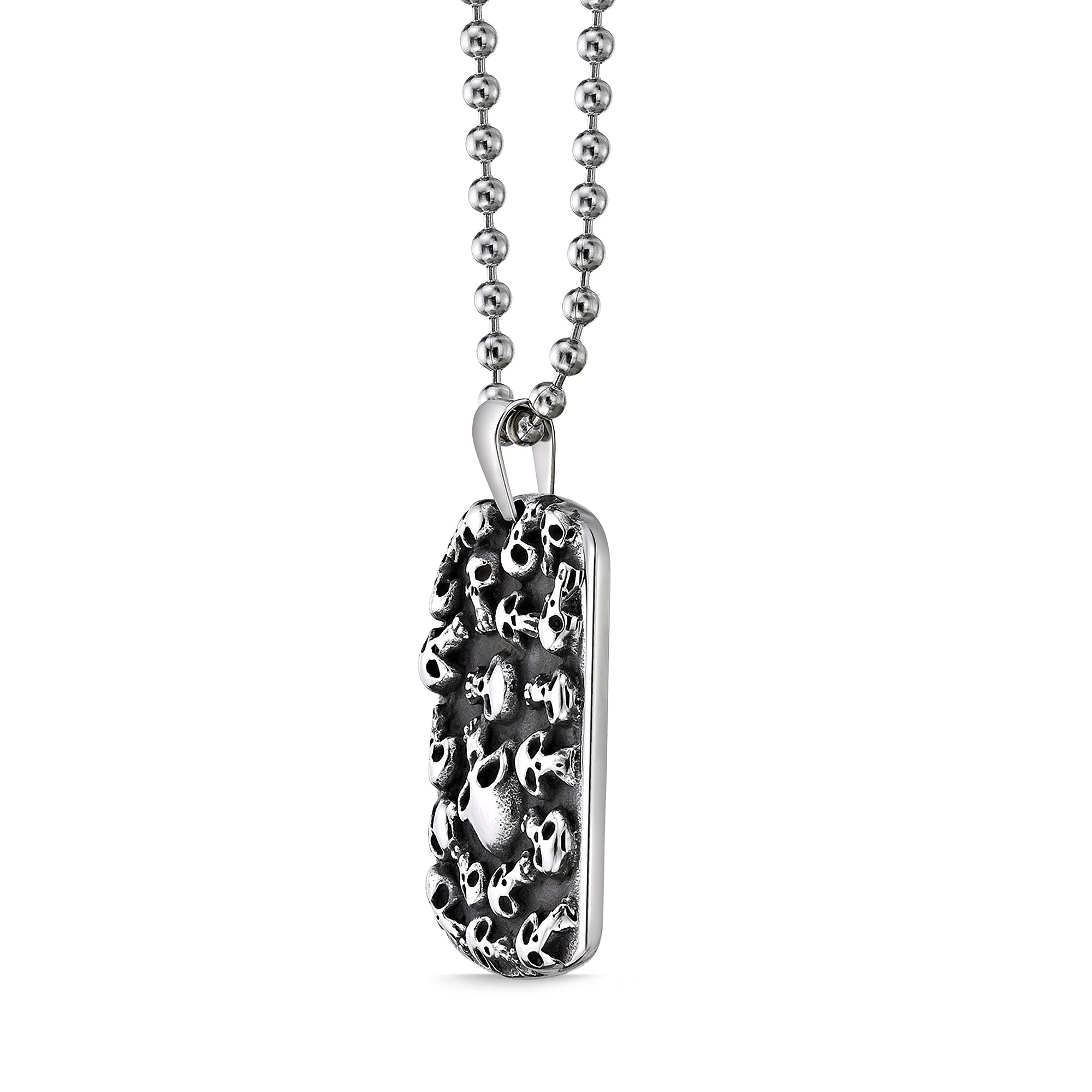 Skull Dog Tag Pendant