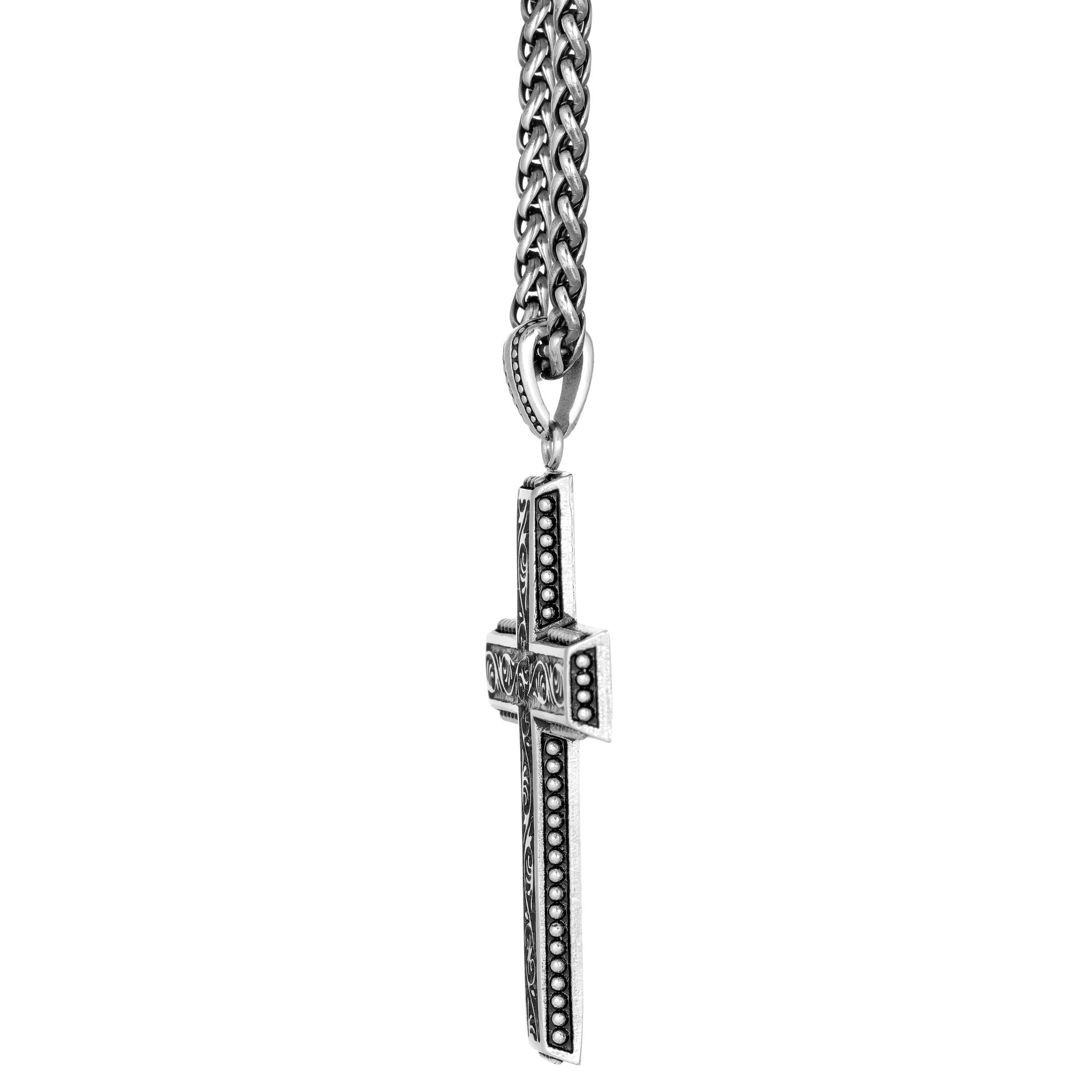 Antique Finish Cross Pendant