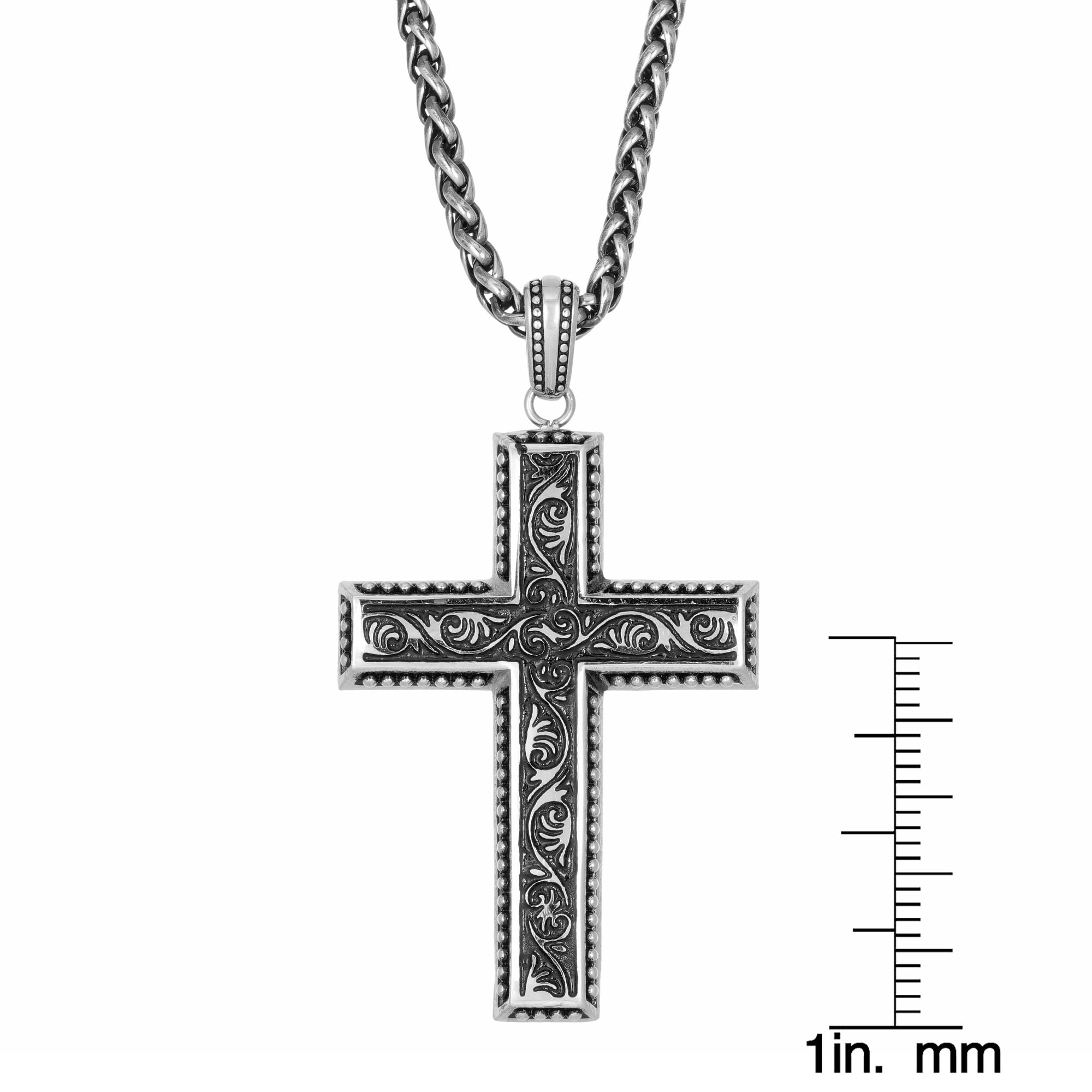 Antique Finish Cross Pendant