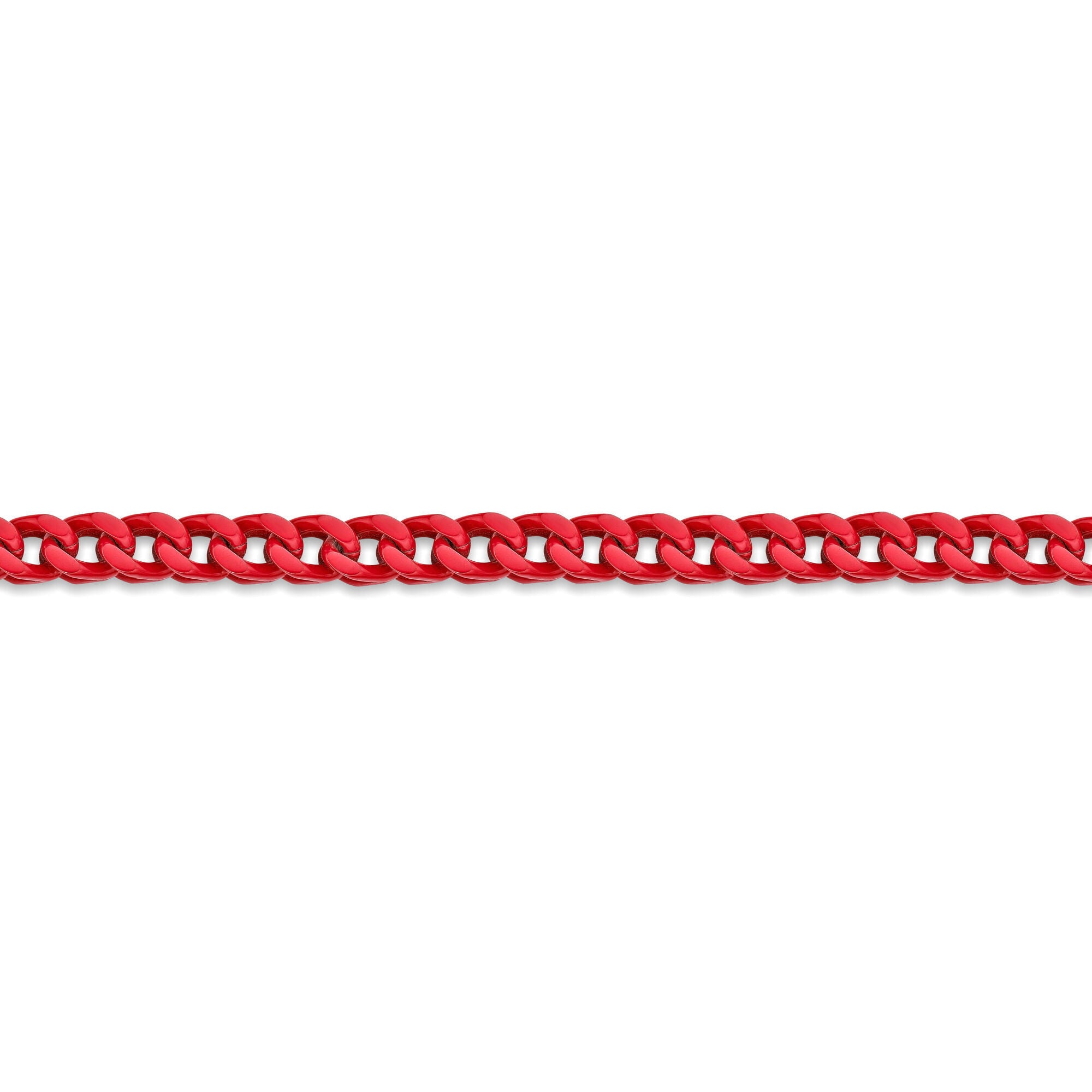 Red Acrylic Franco Chain Bracelet