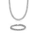Thick Curb Chain Gift Set in Stainless Steel, 20"