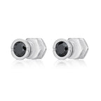 Round Cubic Zirconia Stud Earrings