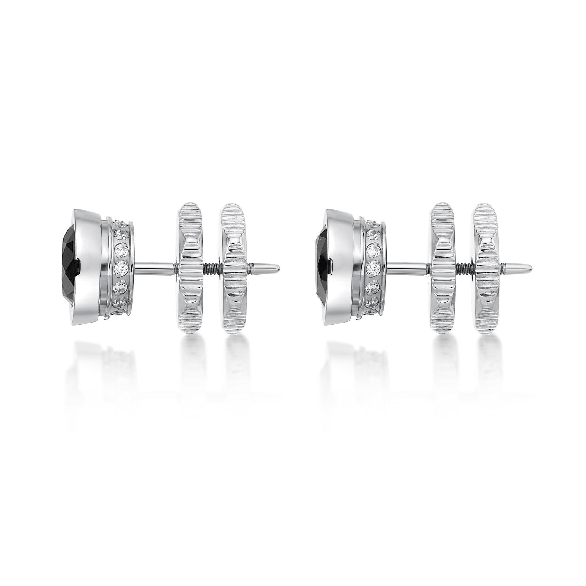 Round Cubic Zirconia Stud Earrings
