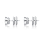 Round Cubic Zirconia Stud Earrings