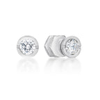 Round Cubic Zirconia Stud Earrings