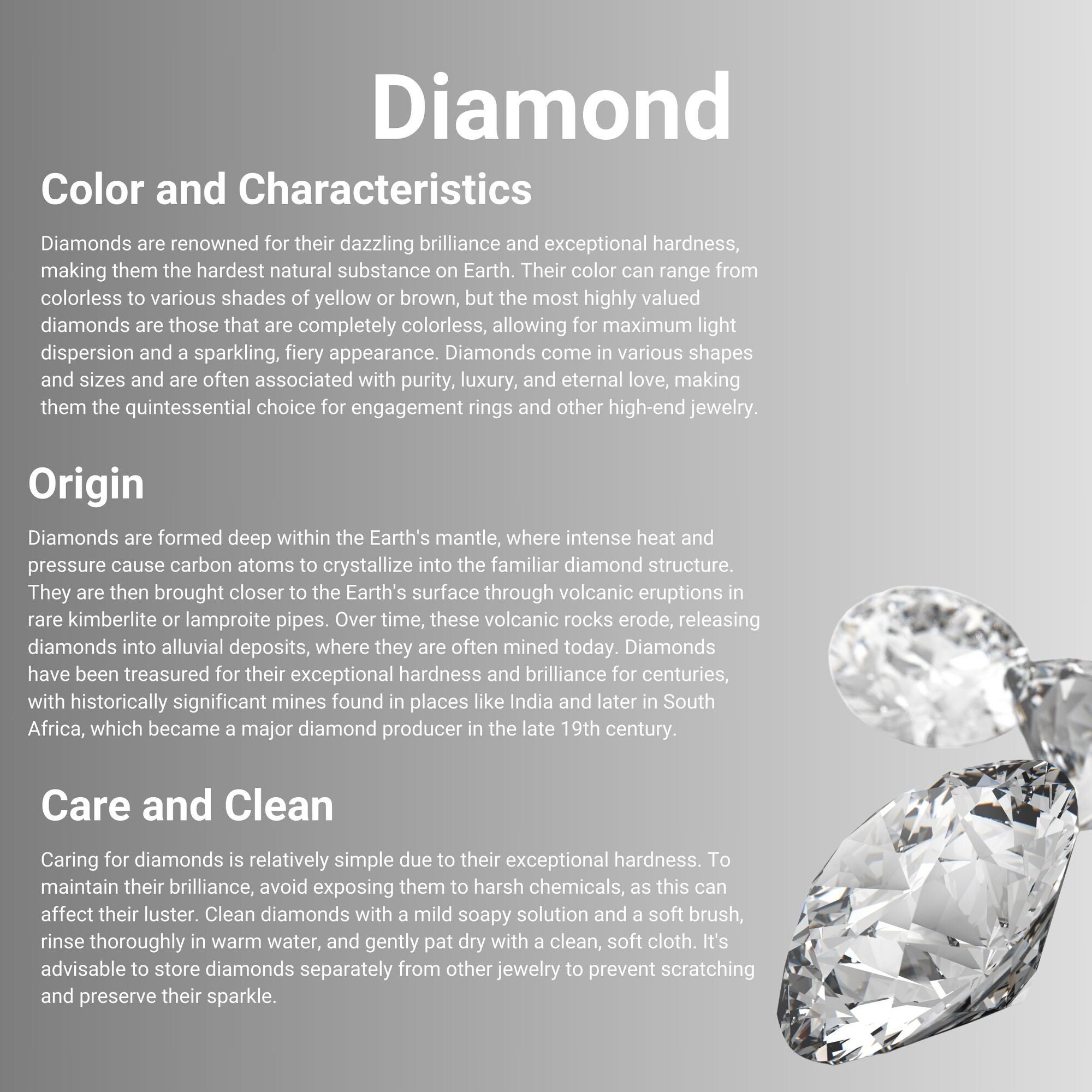 Hexagon Diamond Stud Earrings