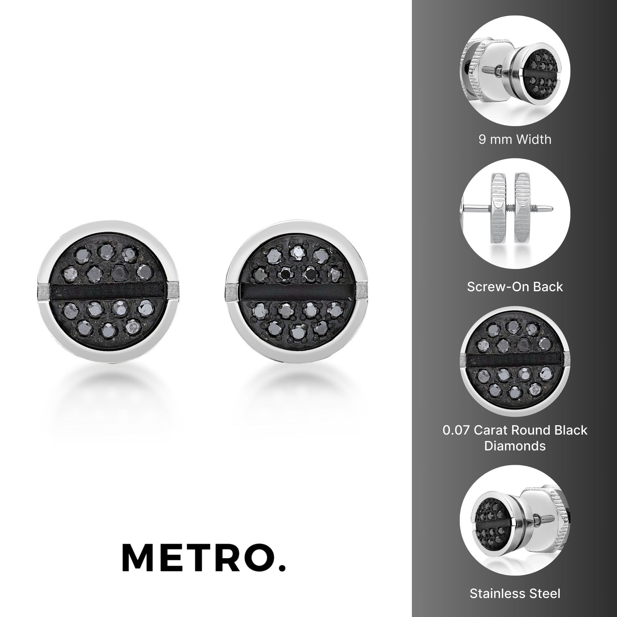 Round Diamond Stud Earrings