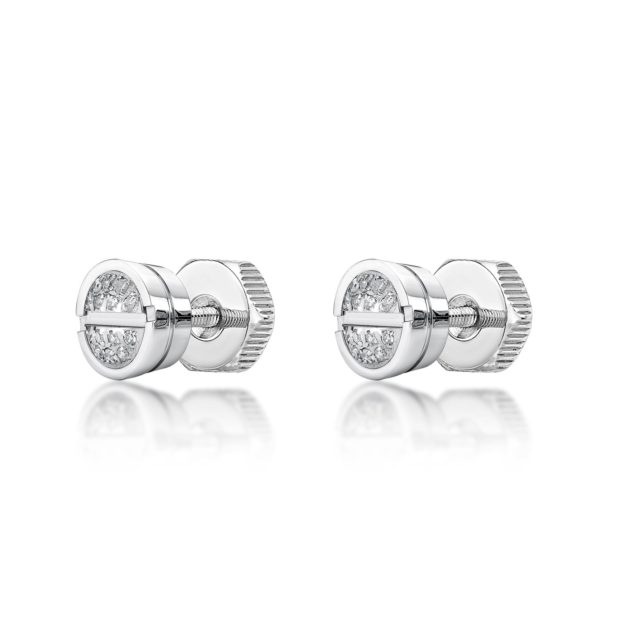 Round Diamond Stud Earrings