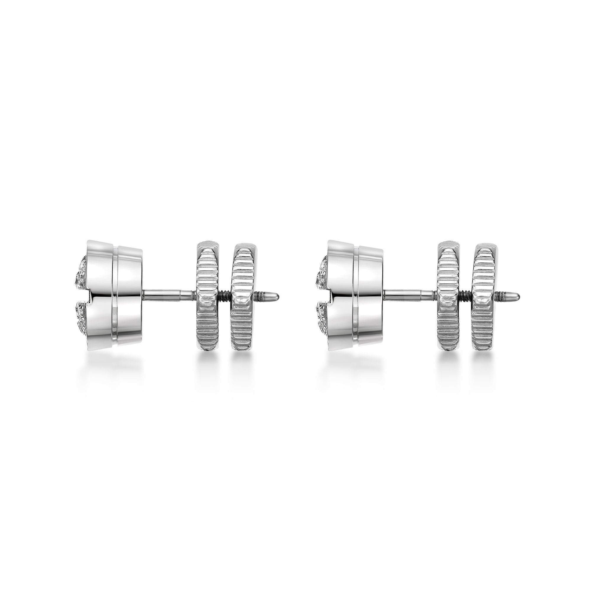 Round Diamond Stud Earrings