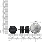 Hexagon Stud Earrings