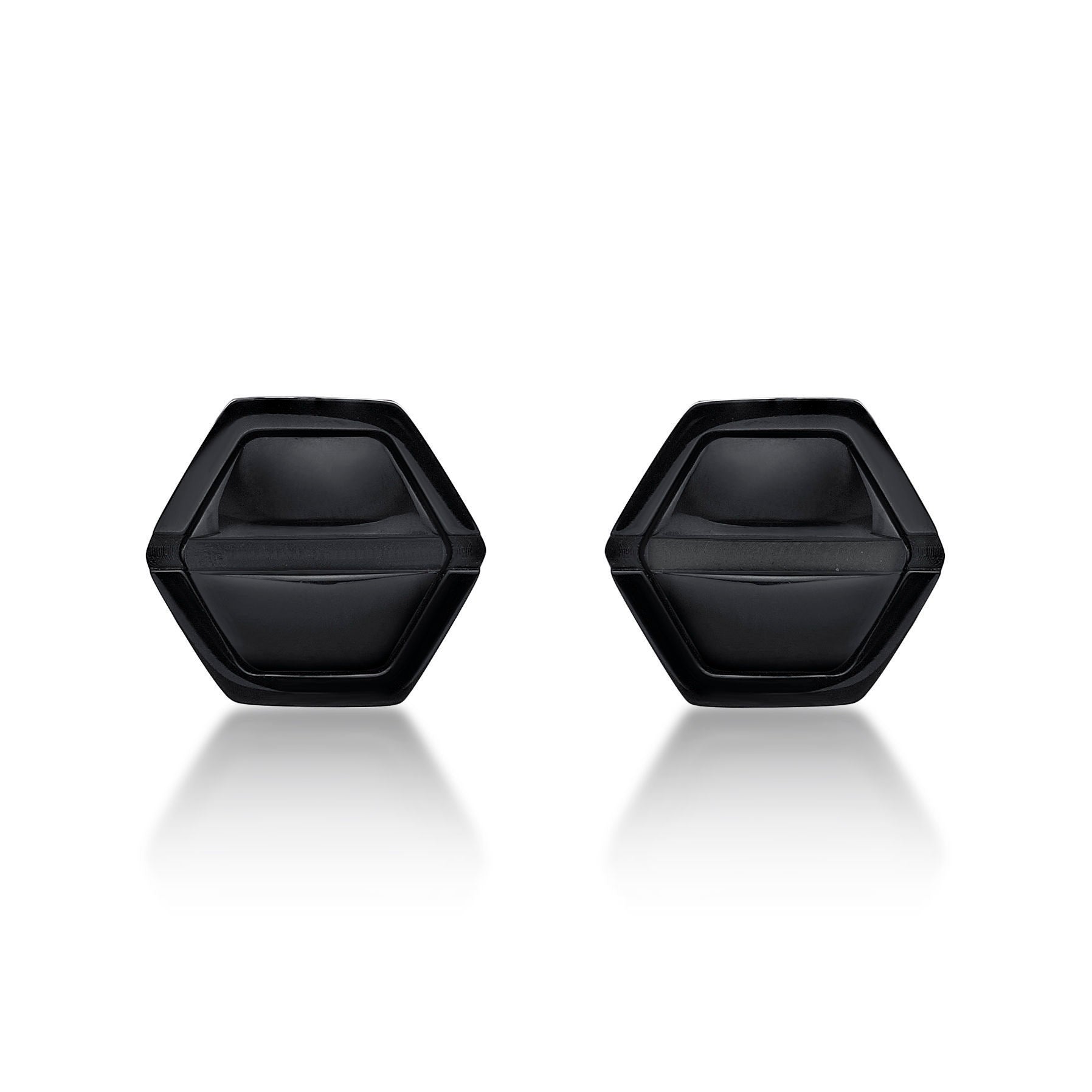 Hexagon Stud Earrings