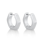 Hexagon Hoop Earrings