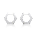 Hexagon Hoop Earrings
