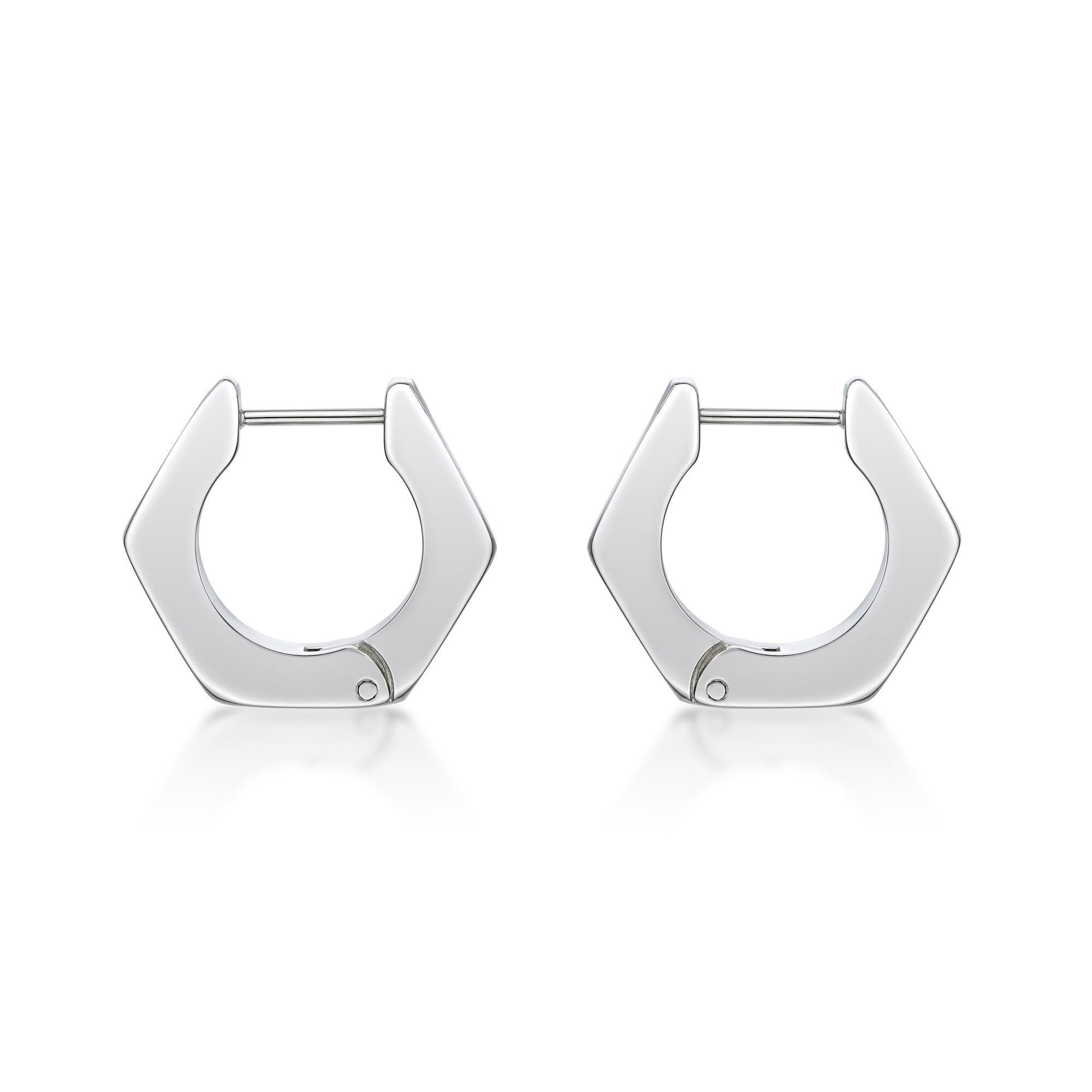 Hexagon Hoop Earrings