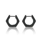 Hexagon Hoop Earrings