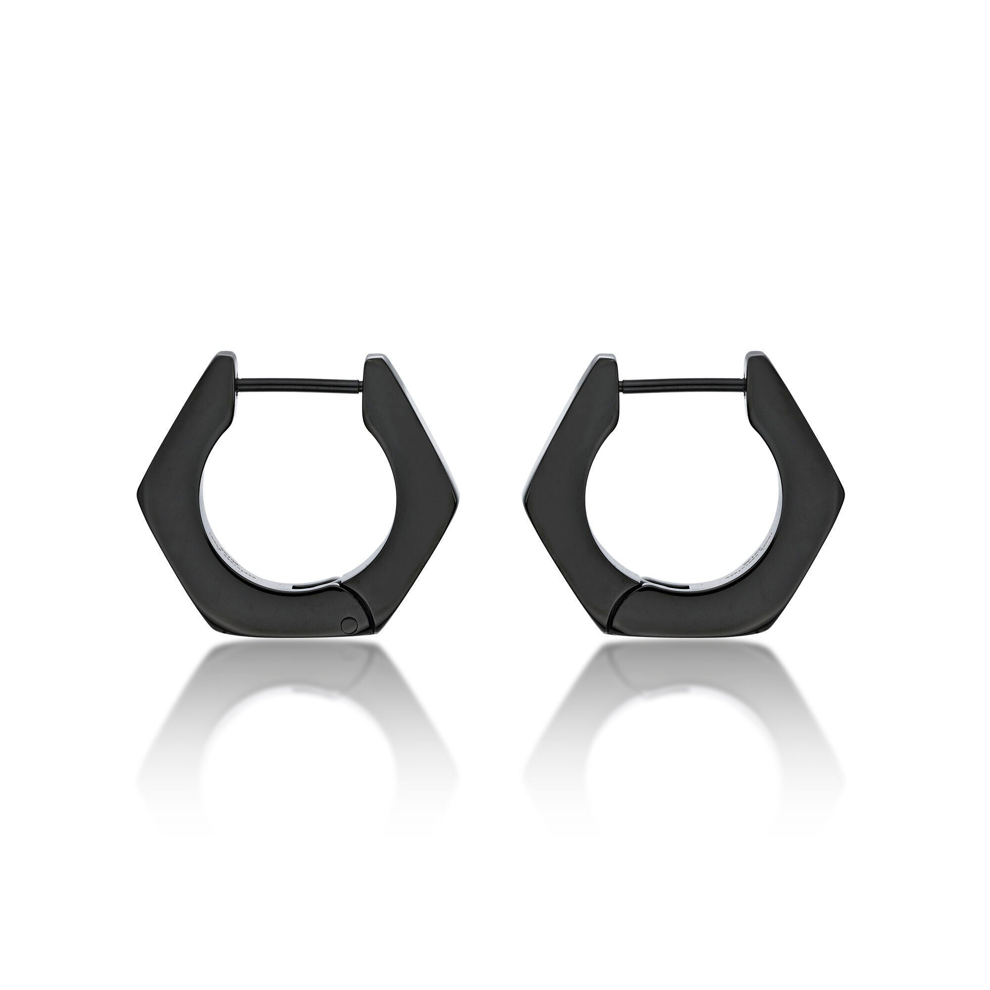 Hexagon Hoop Earrings