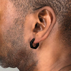 Hexagon Hoop Earrings