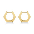 Hexagon Hoop Earrings