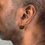 Hexagon Hoop Earrings