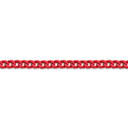 Red Acrylic Franco Chain Necklace