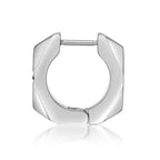 Cross Cubic Zirconia Hoop Earrings